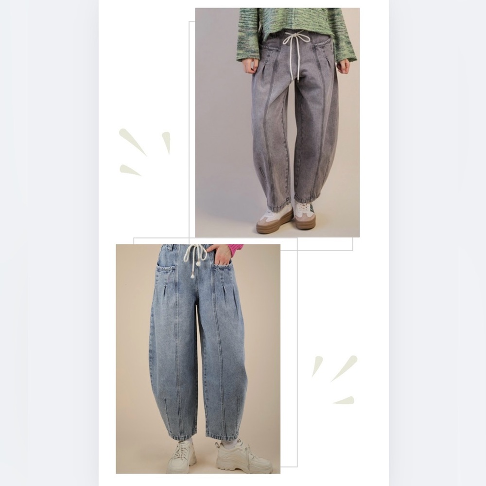J1 only medium left! new very J barrel pants jeans grey nwt - Picture 2 of 3